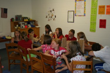 Children in Class Learning about Grace