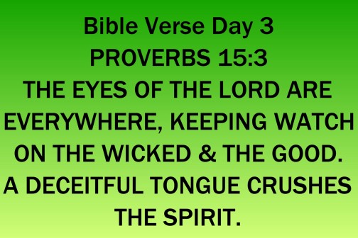 Bible Verse Proverbs 15:3 