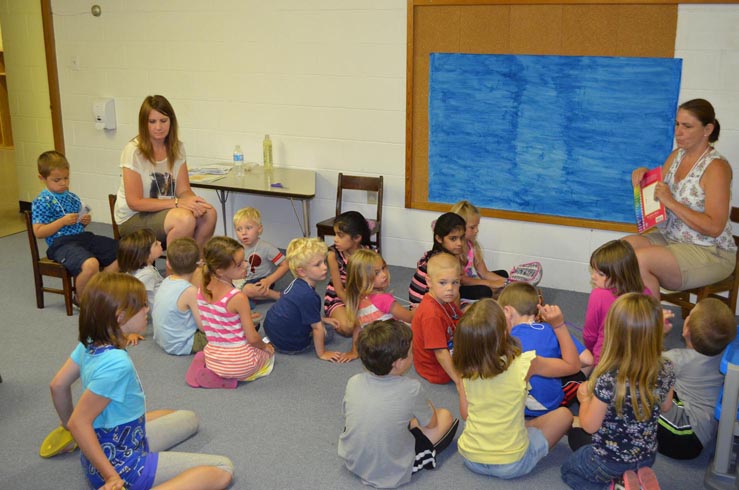Pr4eschool Teachers in Classroom with Children