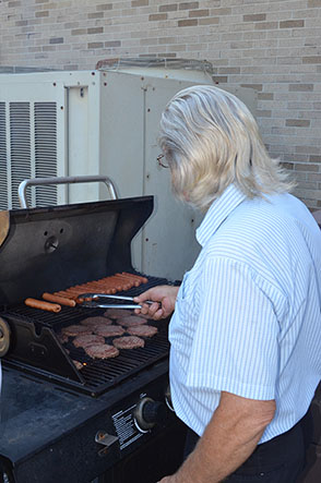 Leroy Grillin' Hotdogs and Hamburgers
