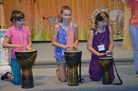 Children Playing Bongo Drums