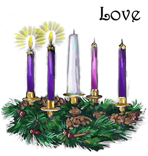 Advent Wreath-LOVE